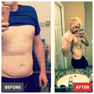 Before and after of Ben