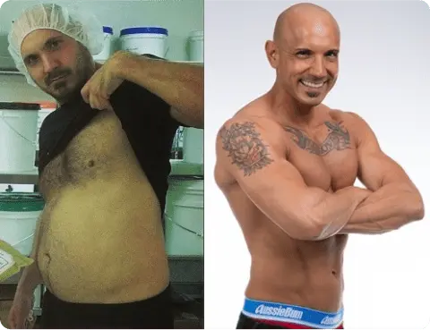 male body transformation before and after weight loss muscle definition iifym