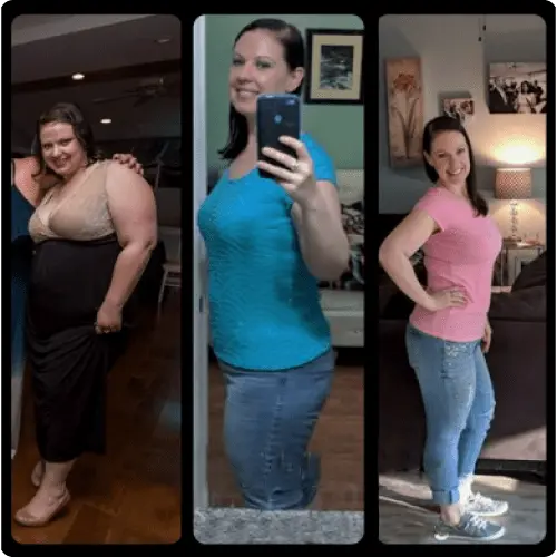 female weight loss transformation before and after progress iifym macro diet